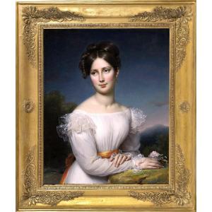 Paulin-Guérin (1783-1855) Portrait de Mademoiselle Mante (1799-1849) de la Comédie Française