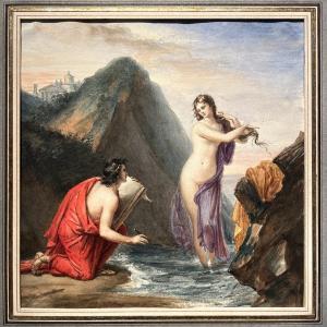 Auguste Couder (1789-1873) Apelles And Phryne