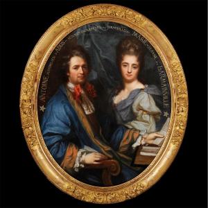 Jean-Baptiste Santerre (1651-1717) Portrait d'un couple