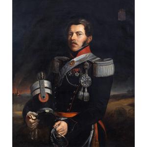 Portrait du baron de Roisin - Général de Gendarmerie