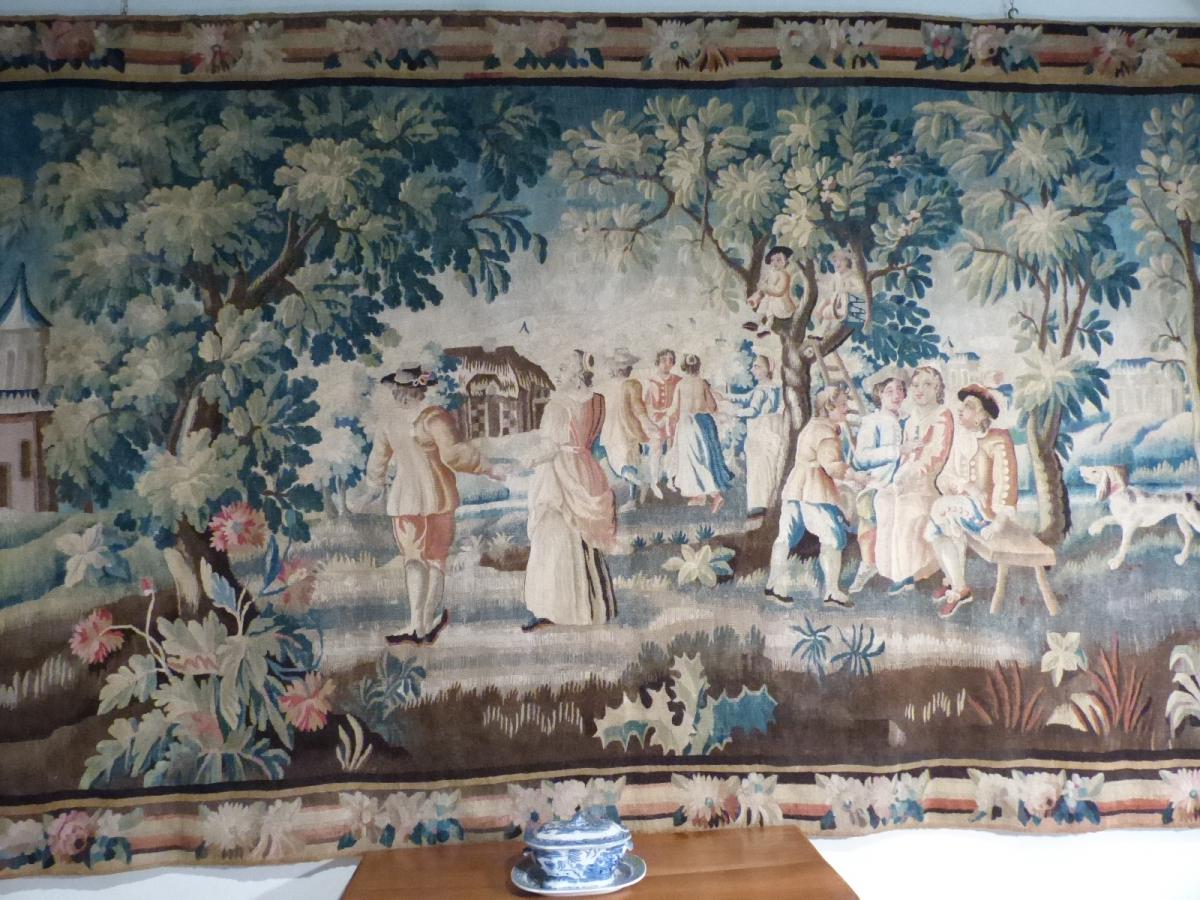 Tapestry "villageoises Scenes"-photo-4