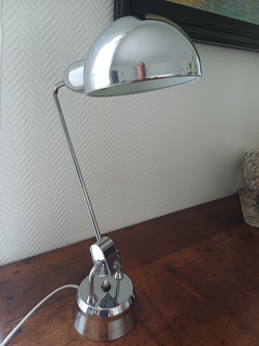 Jumo Chrome Desk Lamp Circa 1960 