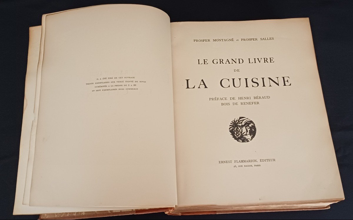 Le  Grand Livre De La Cuisine Par P Montagné Et P Salles Flammarion 1929-photo-3