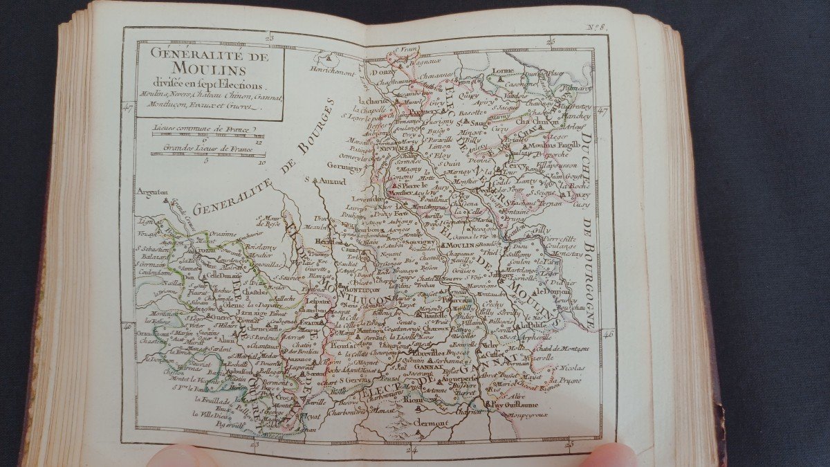 Livre Etrennes Géographiques Royaume De France Divisés Par Généralités 1761  par L.A du Caille-photo-3