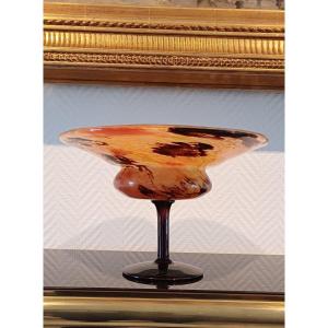 Coupe Bijou Schneider Art Déco Pâte De Verre Circa 1920