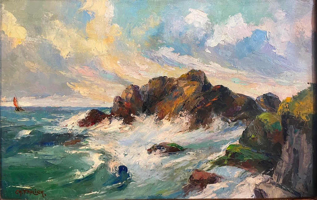 Coastal Landscape, Charles Frolich-photo-2