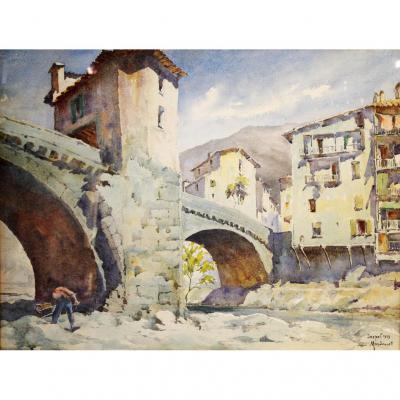 Le Vieux Pont De Sospel, Pierre Mandonnet (1891-1970)