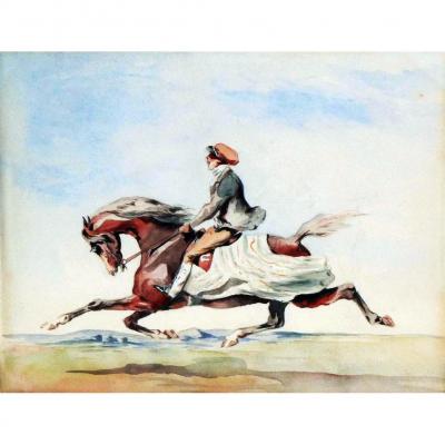 "galloping Rider" Xavier De Poret (1897-1975)