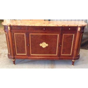 From Furniture Dining Mahogany And Gilt Bronze Louis XVI Style, Nineteenth Time.