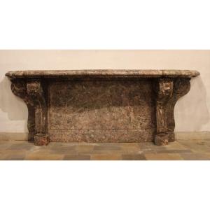 Important Console Marble Style Regency Period XIX.