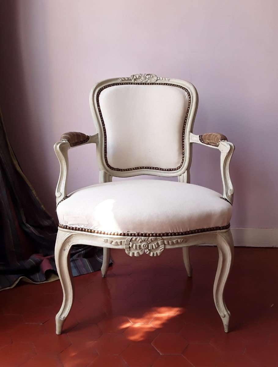 Paire De Fauteuils d'époque XVIII ème Par F.n. Geny.-photo-2