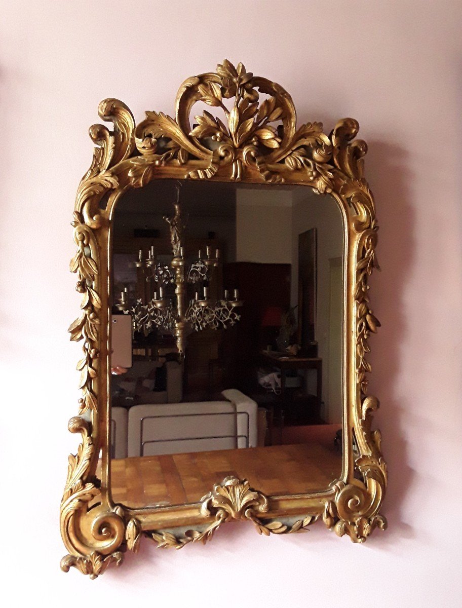 Miroir Provençal d'époque Louis XV. -photo-4