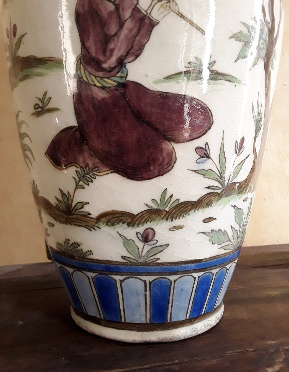 Large Kadjar Vase.-photo-3