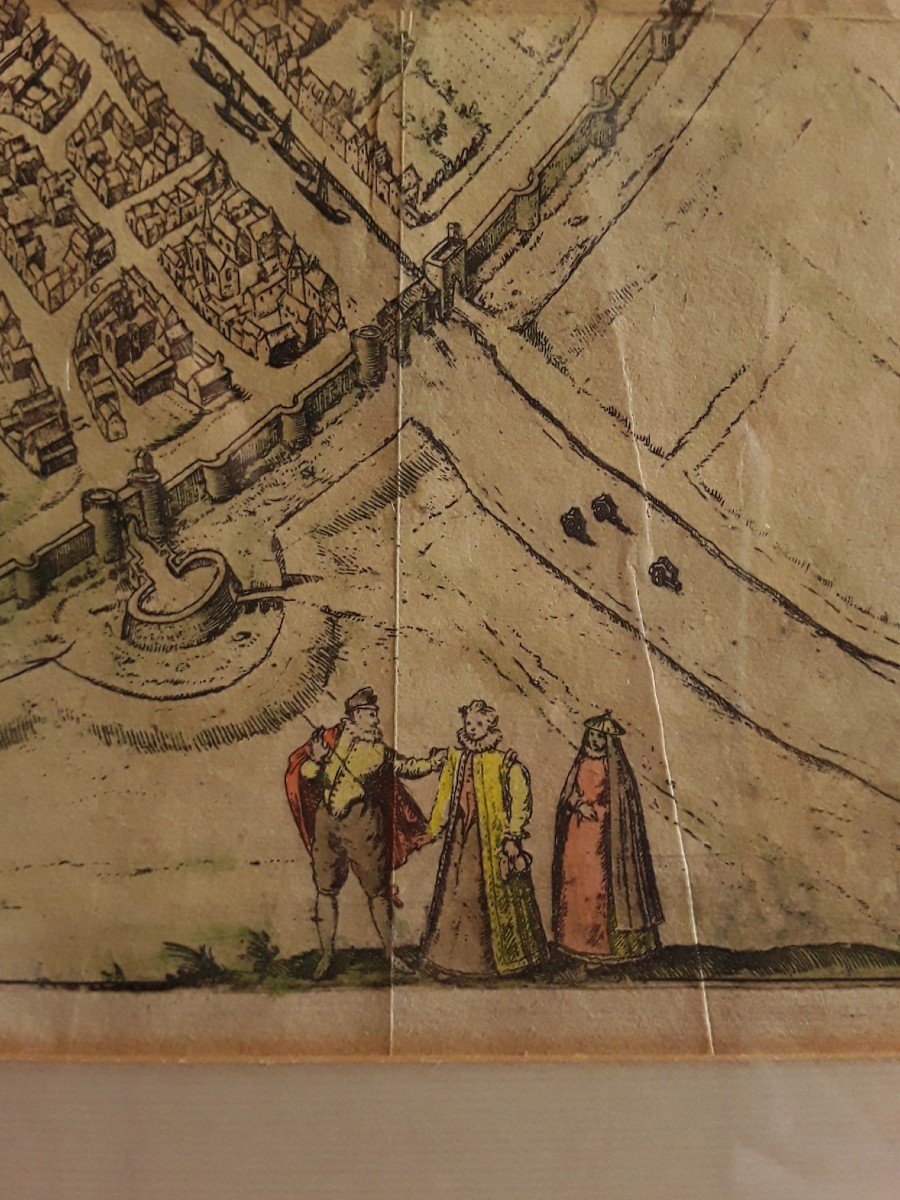 Plan De Tournai. 1588. Brown Et Hogenberg.-photo-2