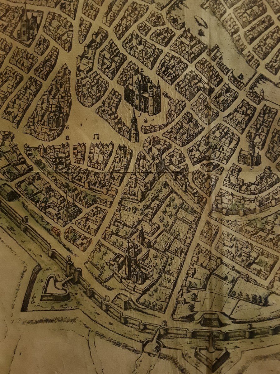 Plan De Tournai. 1588. Brown Et Hogenberg.-photo-4