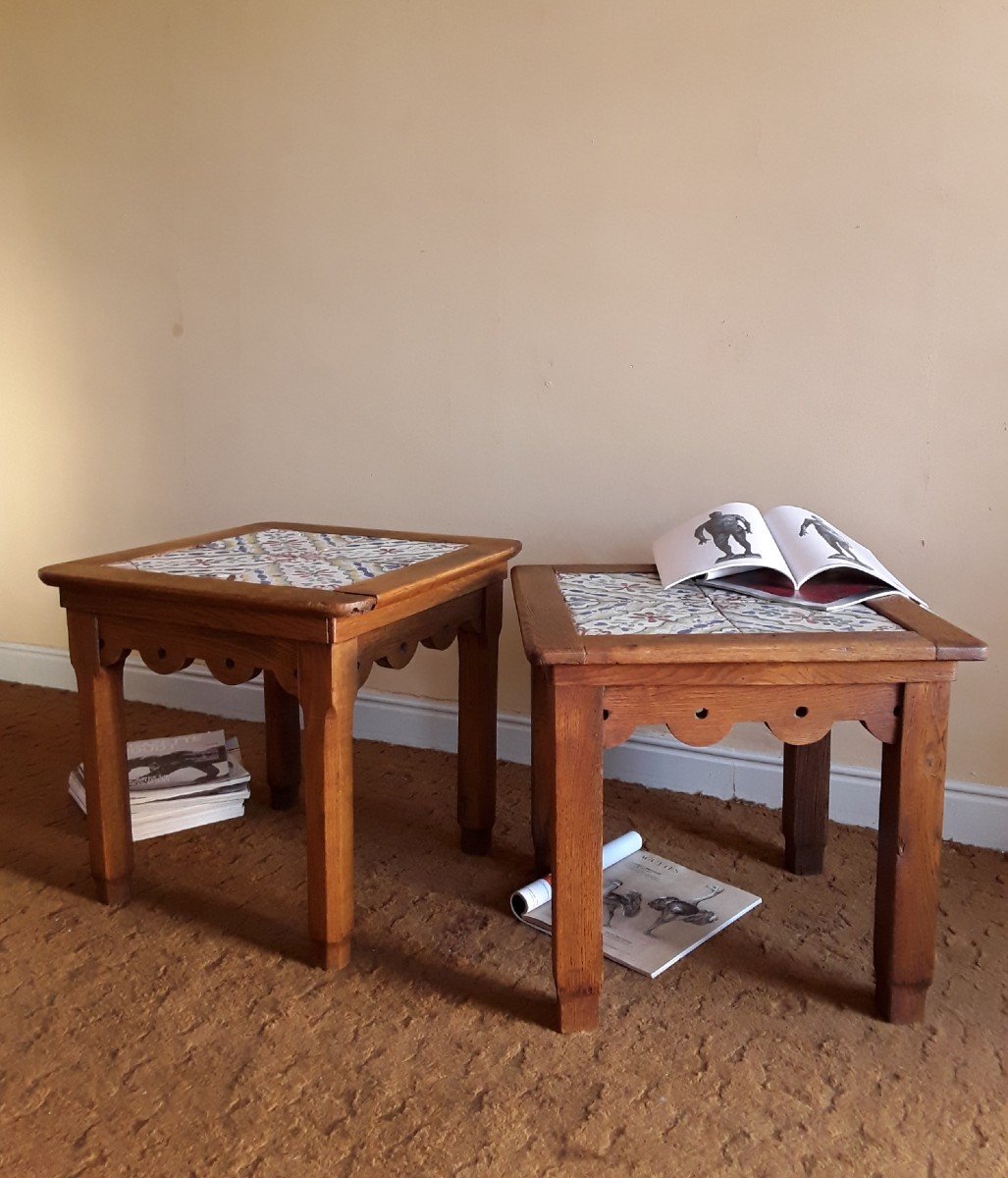 Two Small Tables From The 1900 Period.-photo-3