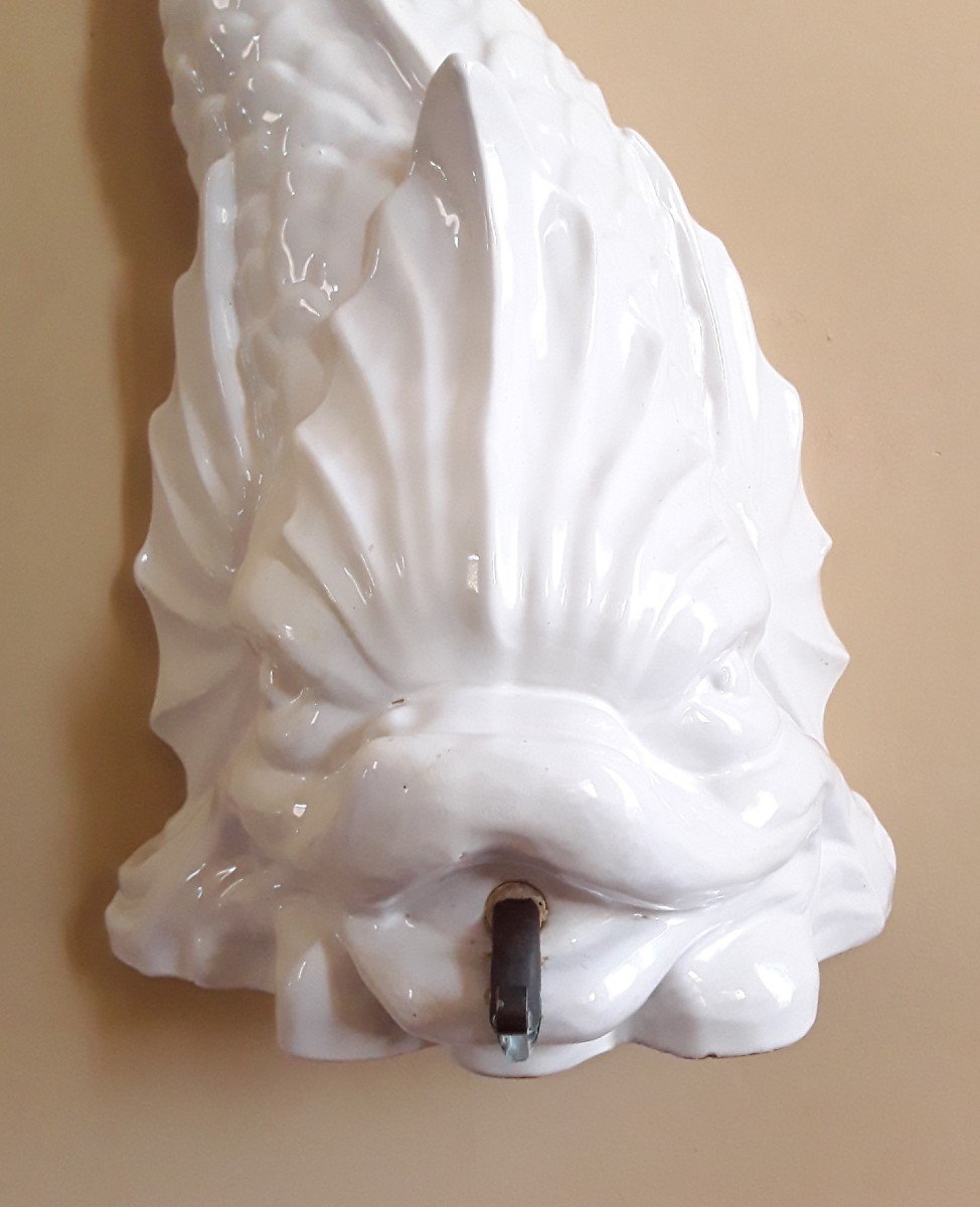 Fountain (hand Wash) In White Earthenware.-photo-2