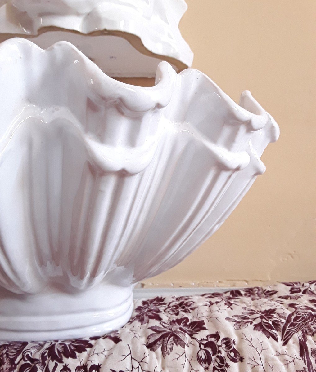 Fountain (hand Wash) In White Earthenware.-photo-3