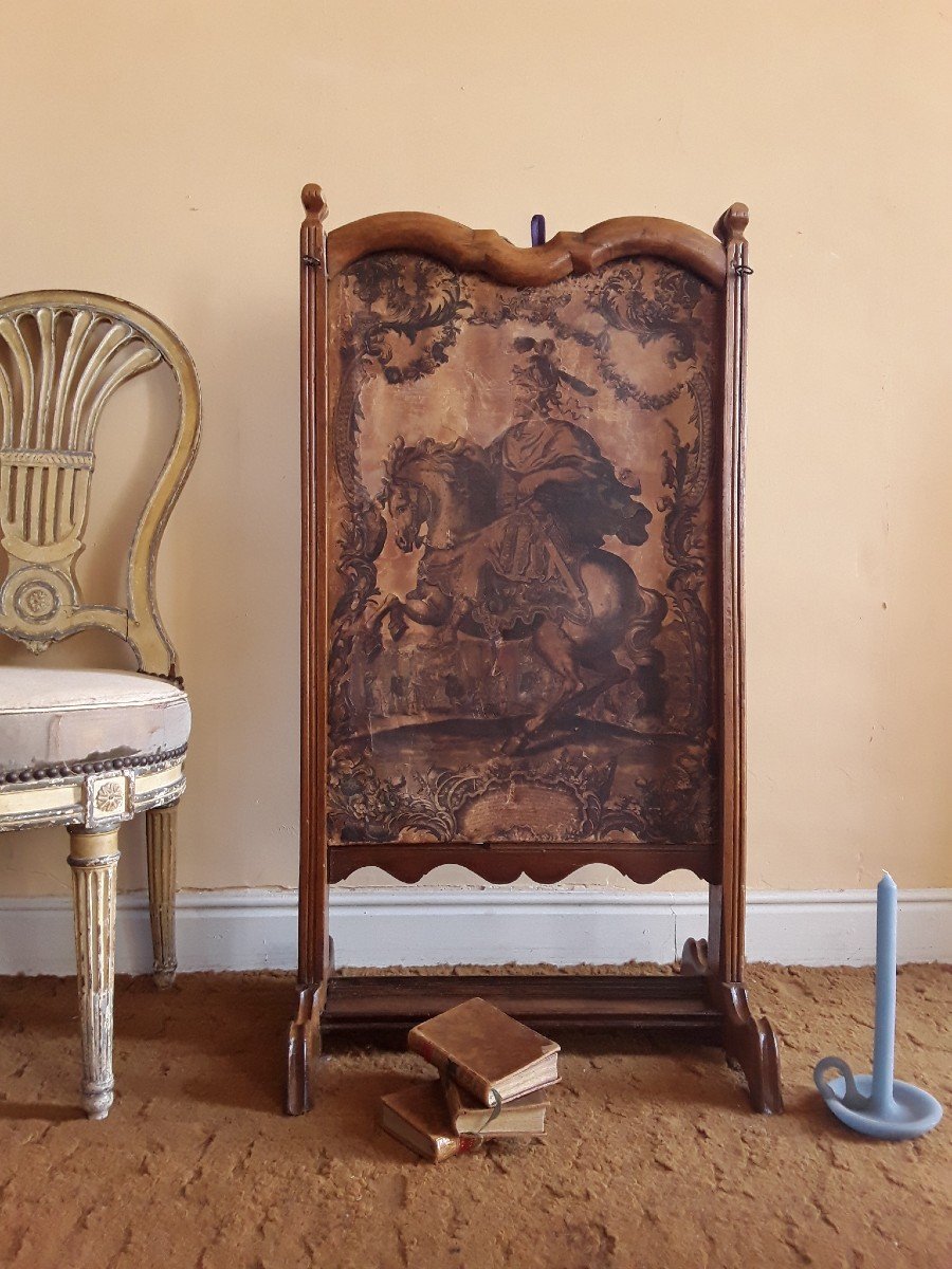 Screen Writing Desk In “arte Povera”. Louis XV Period. -photo-2