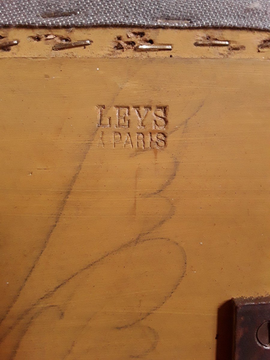 Gilded Wooden Bed. Stamped Leys In Paris. -photo-2