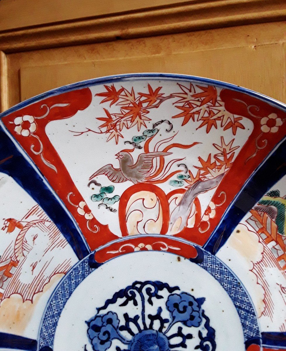 Grand Plat En Porcelaine Dit " Imari" . époque Edo.-photo-2