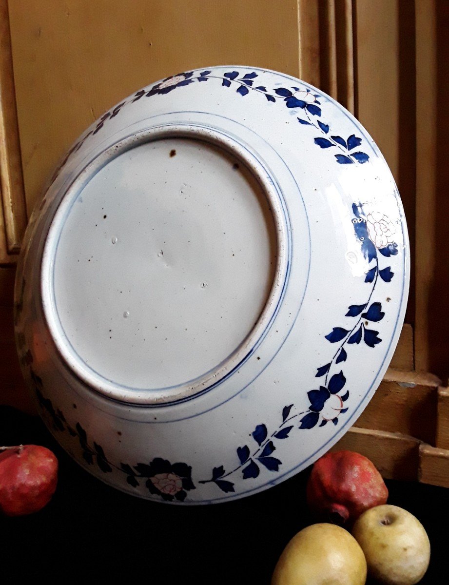 Grand Plat En Porcelaine Dit " Imari" . époque Edo.-photo-2