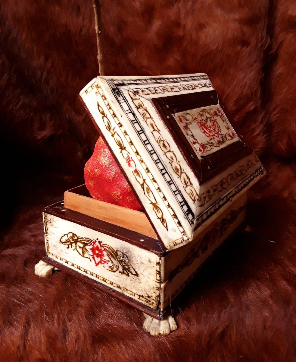 Jewelry Box Made Of Mammoth Bone - Walrus. (russia).-photo-3