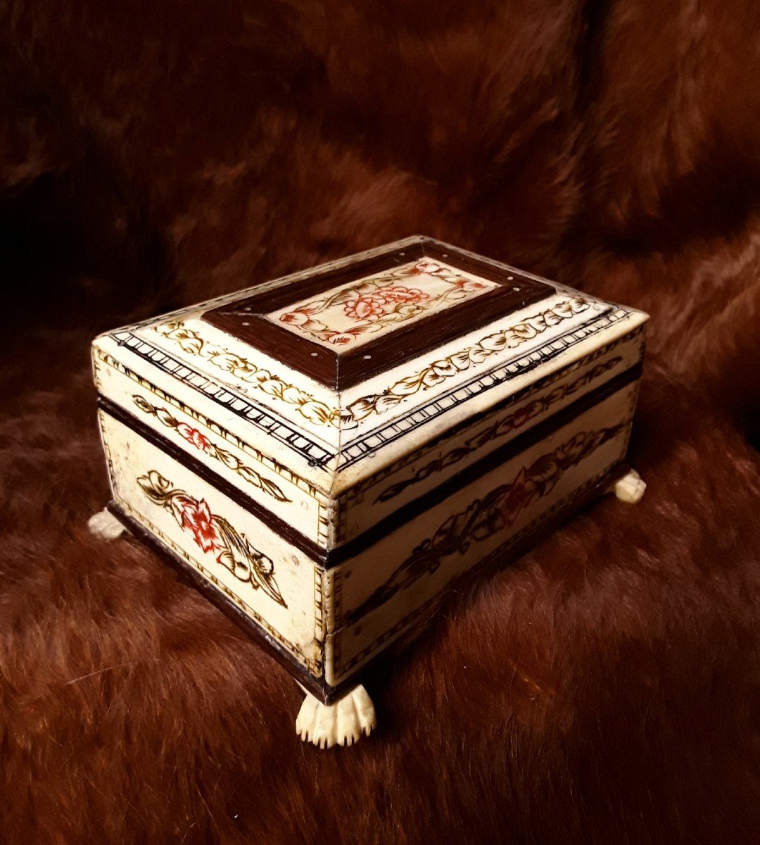 Jewelry Box Made Of Mammoth Bone - Walrus. (russia).-photo-4