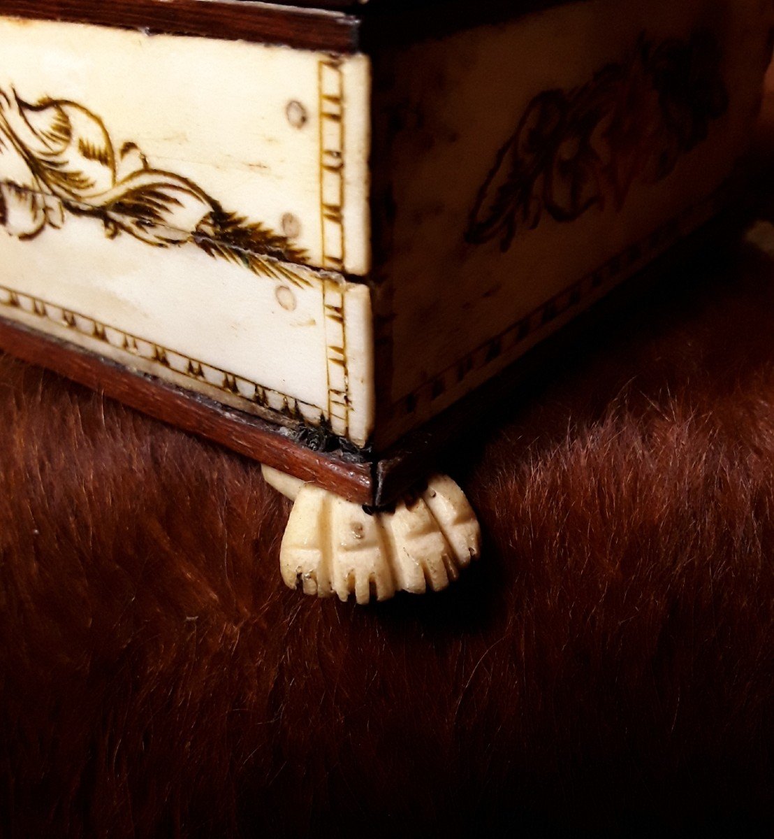 Jewelry Box Made Of Mammoth Bone - Walrus. (russia).-photo-8