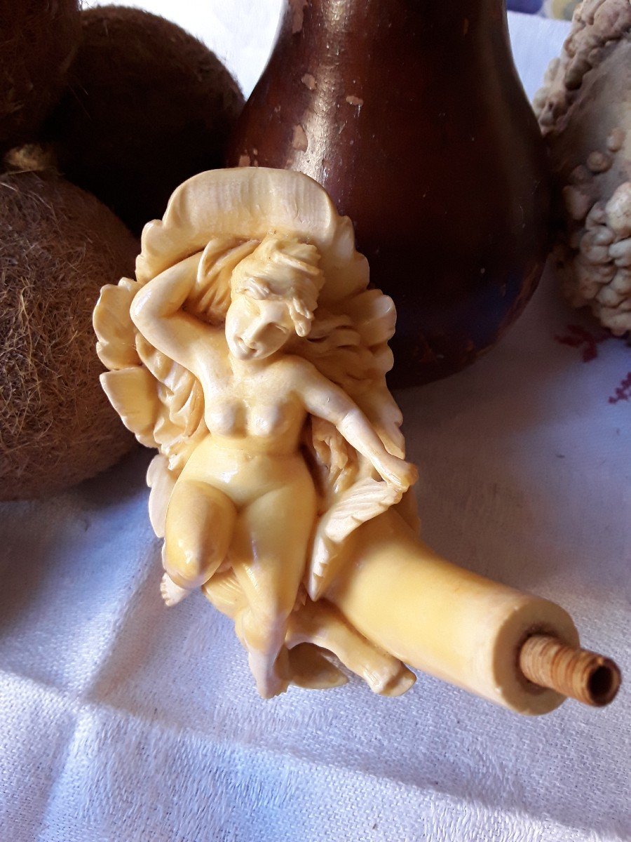 Important Pipe With Erotic Subject. 19th Century.-photo-7