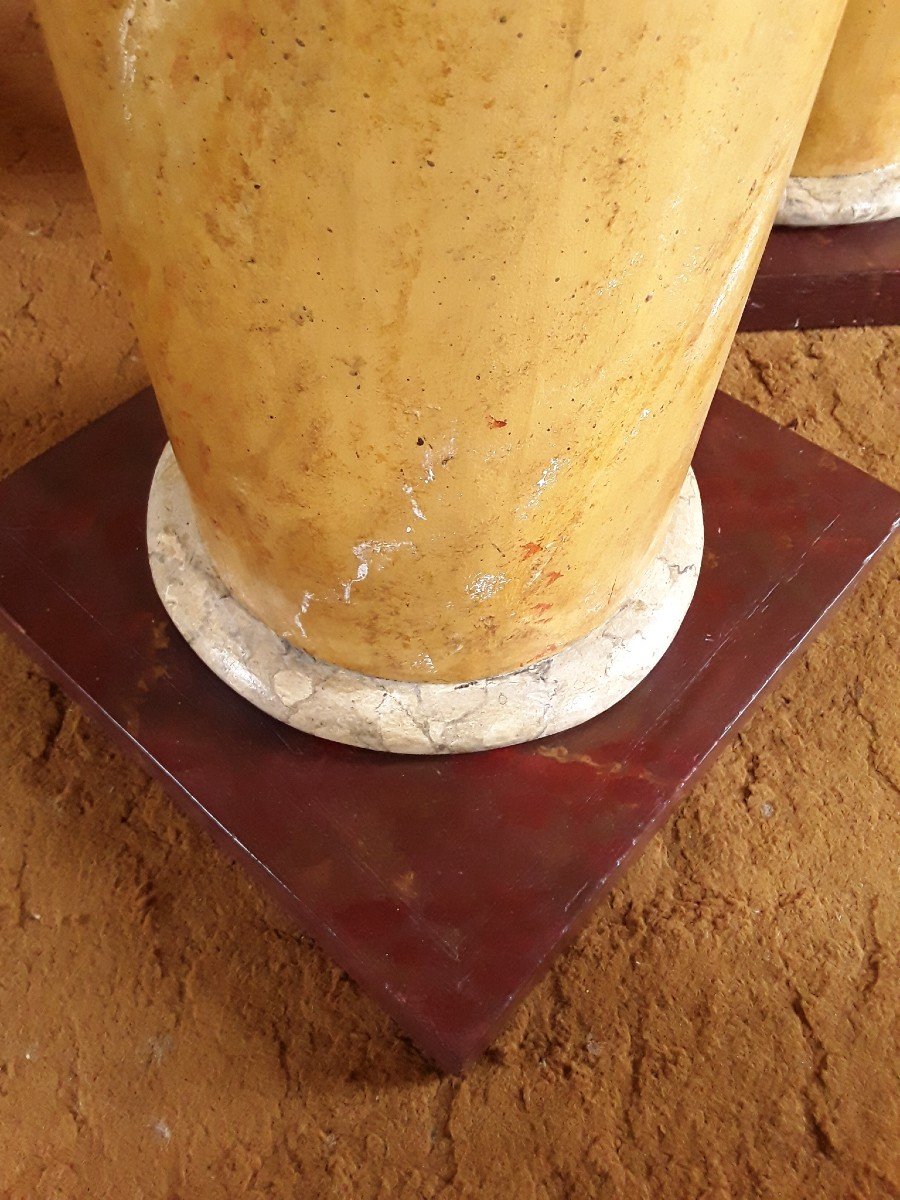 Empire Period Column. (h 90 Cm).-photo-4