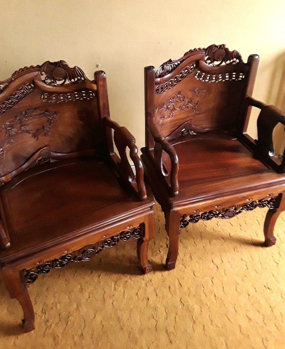 Pair Of Armchairs. Model Called "aux Bats".-photo-2