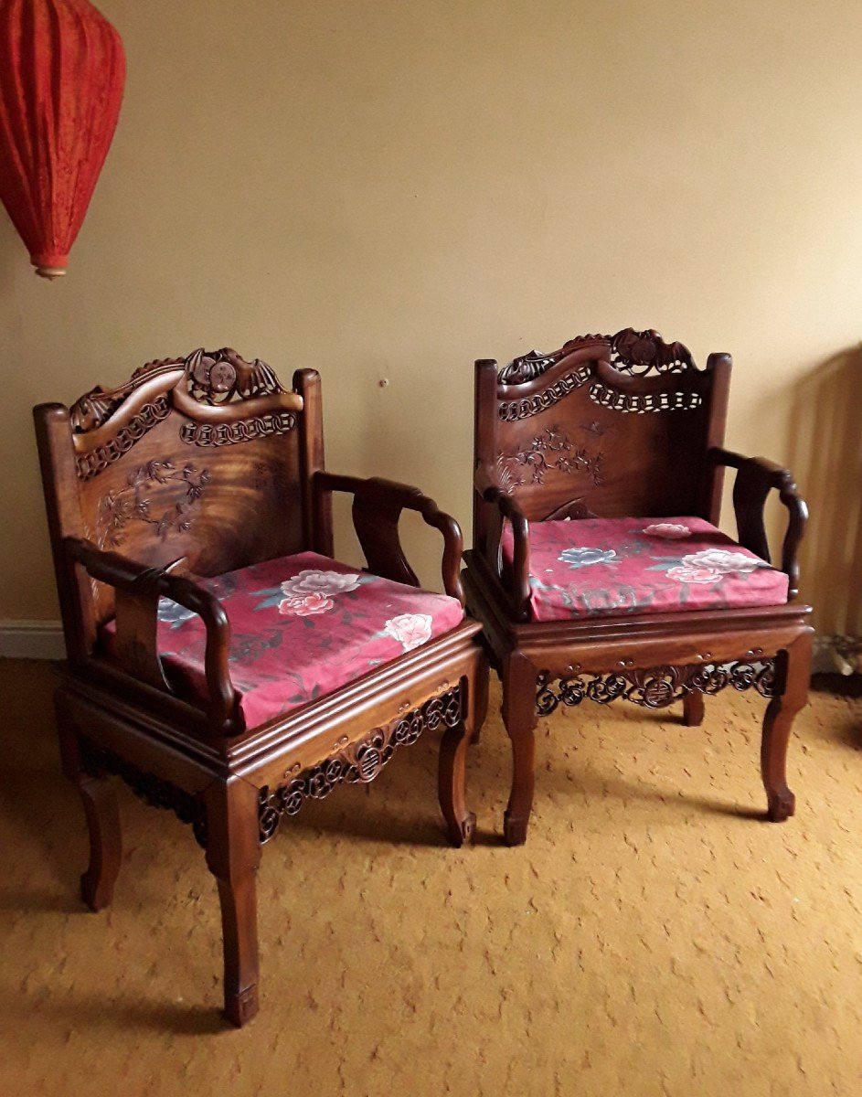 Pair Of Armchairs. Model Called "aux Bats".-photo-3