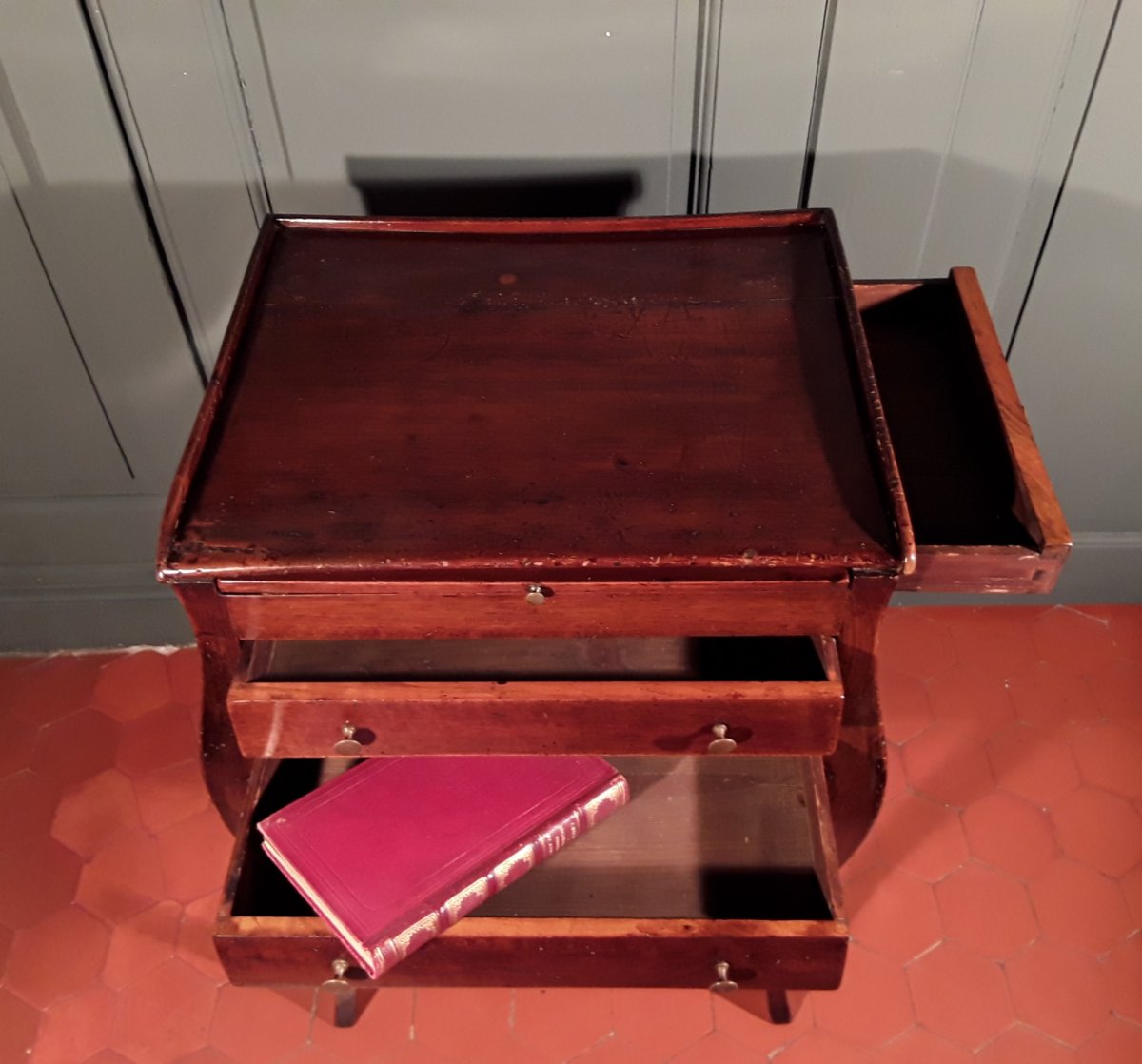 Mahogany Living Room Table. Period XIX Th Century.-photo-7