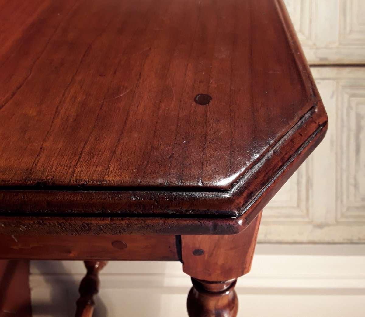 Louis XIII Period Table In Gaïac Wood.-photo-8