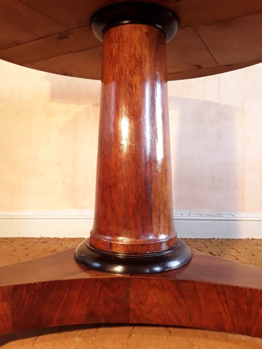 Empire Period Pedestal In Walnut.-photo-4