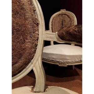 Paire De Fauteuils Provençaux d'époque XVIII ème. 