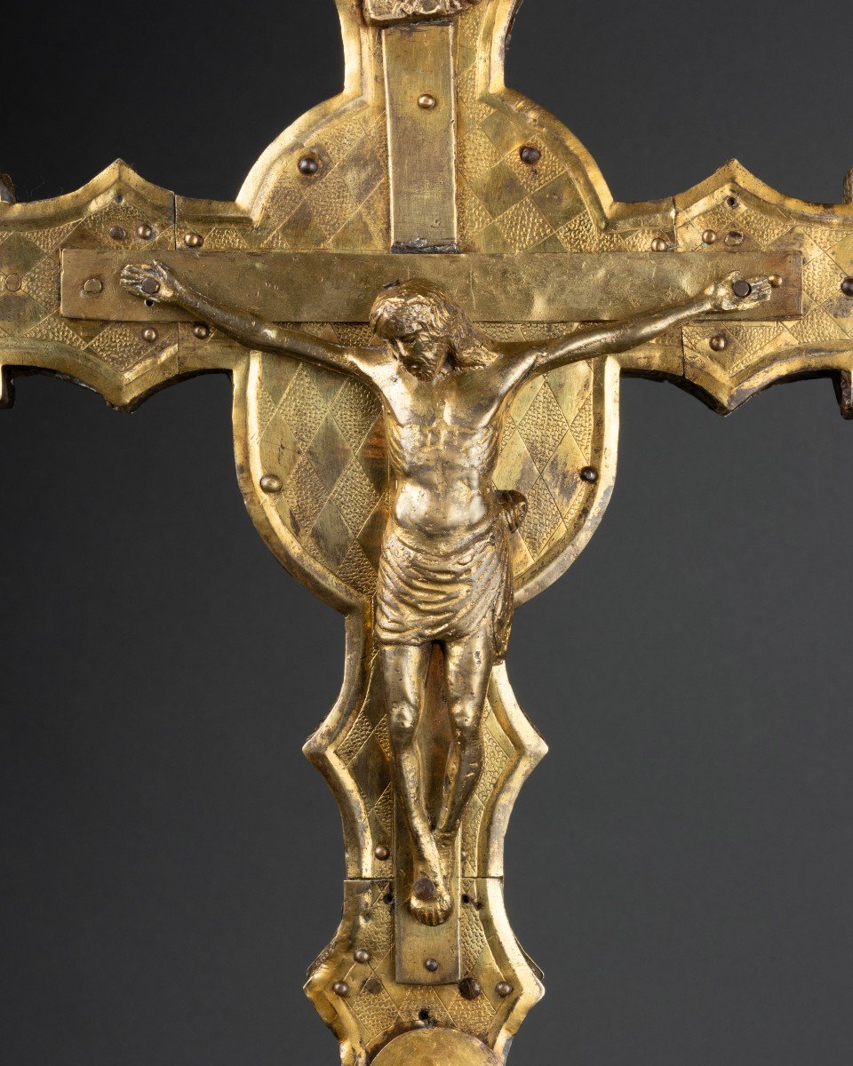 Processionnal Cross -  Double Face, 15th Century Lombardy-photo-2