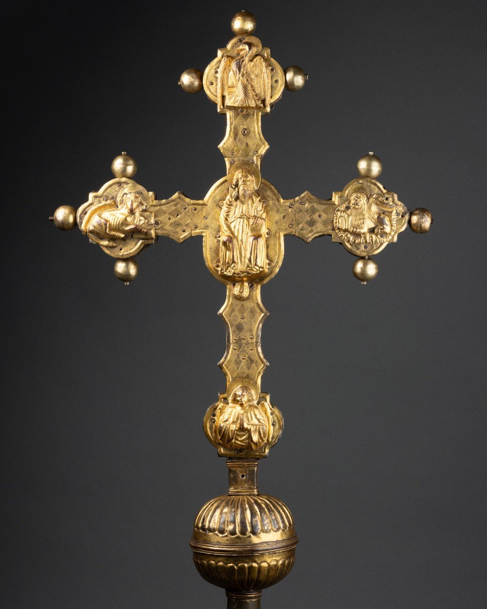 Processionnal Cross -  Double Face, 15th Century Lombardy-photo-4