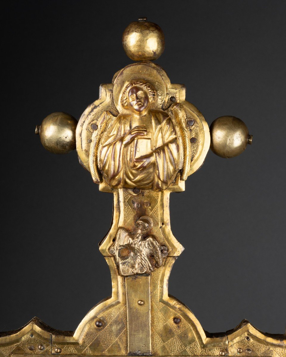 Processionnal Cross -  Double Face, 15th Century Lombardy-photo-2