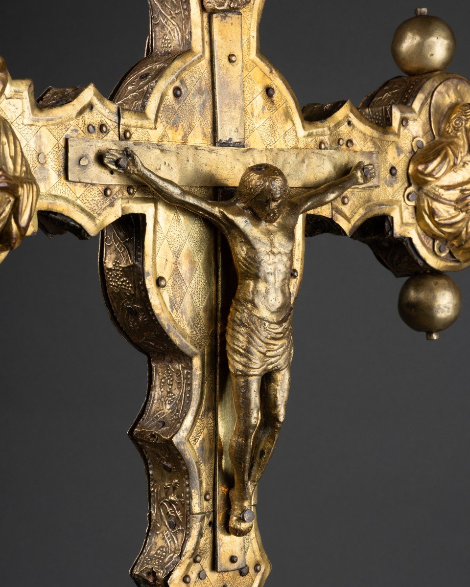 Processionnal Cross -  Double Face, 15th Century Lombardy-photo-4