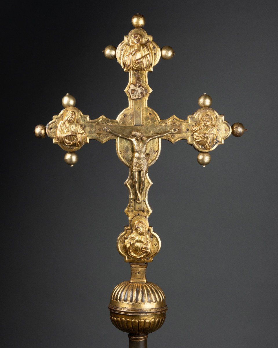 Processionnal Cross -  Double Face, 15th Century Lombardy