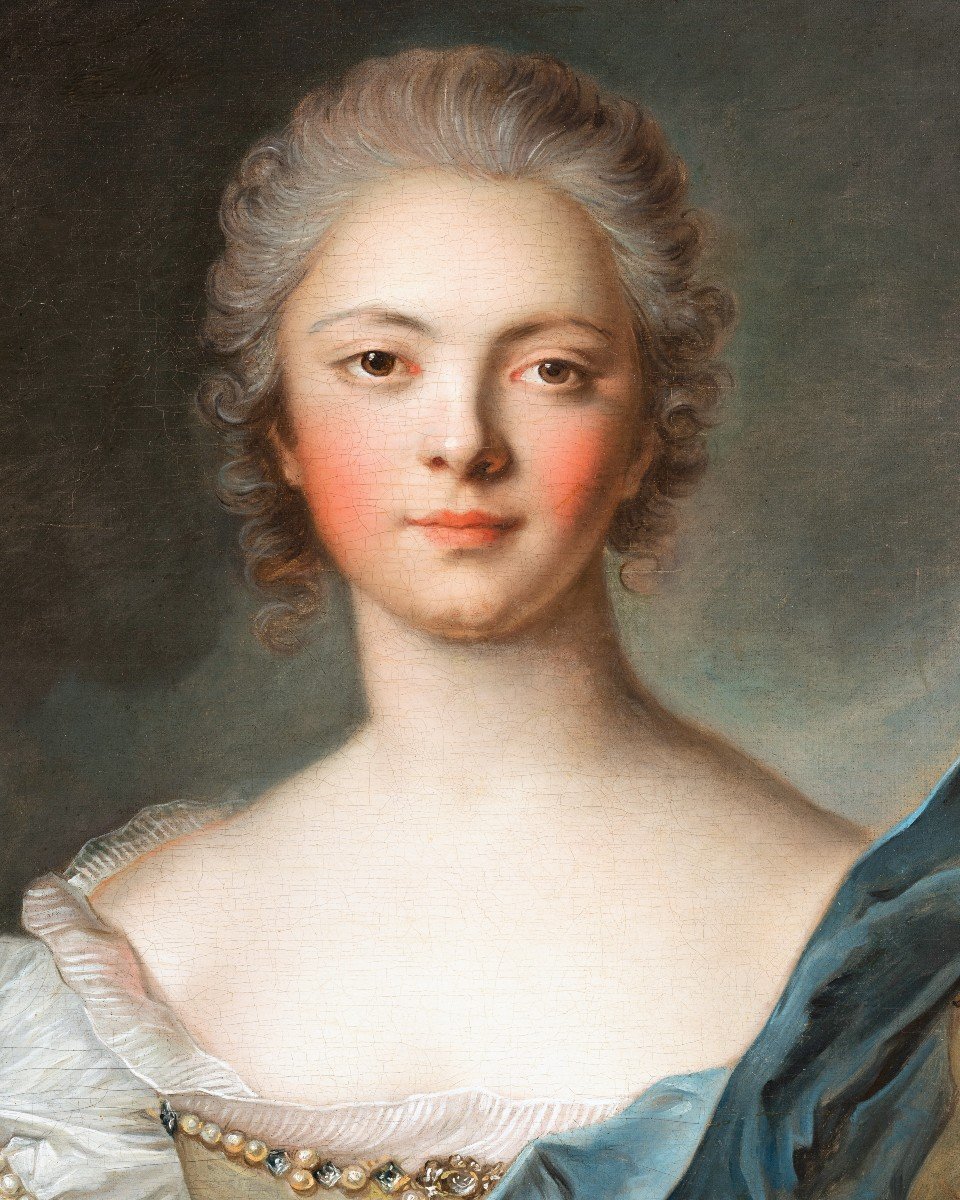 Princesse De Soubise – Atelier De Jean-marc Nattier (1685 - 1766), école Française Du XVIIIeme-photo-2