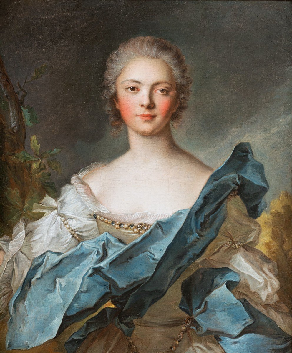 Princesse De Soubise – Atelier De Jean-marc Nattier (1685 - 1766), école Française Du XVIIIeme-photo-4