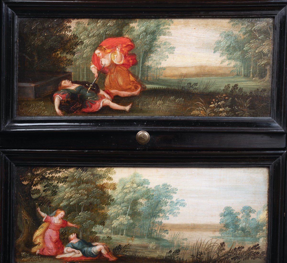 Cabinet Anversois Avec Des Peintures, Cercle De Hendrick Van Balen, Vers 1630-photo-7