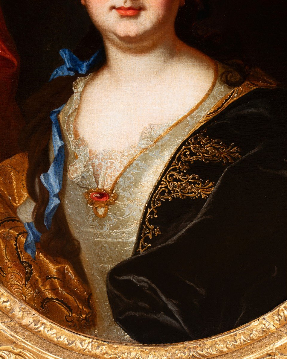 Portrait De La Comtesse De Meslay, Hyacinthe Rigaud Et Atelier, Autour De 1700-photo-3