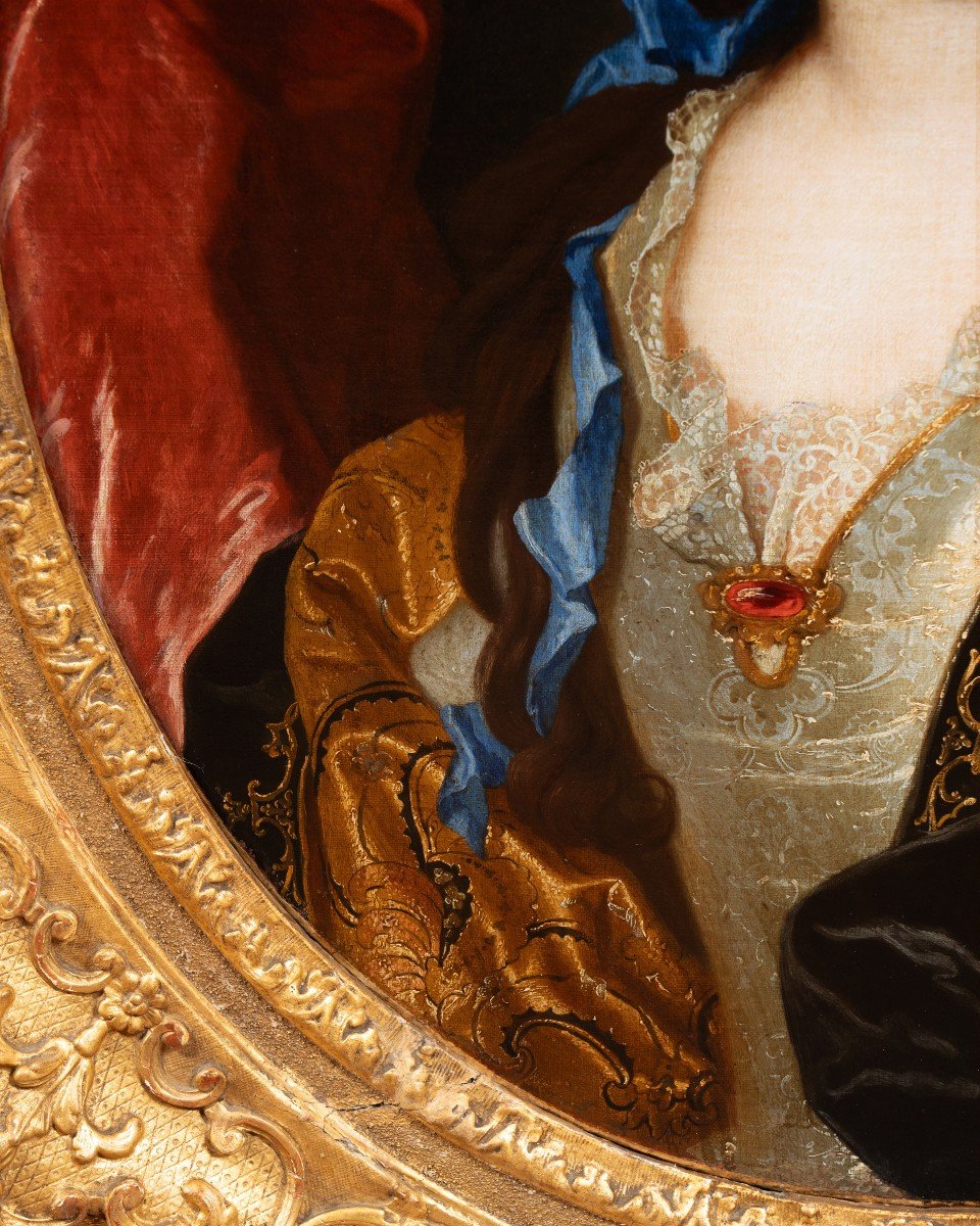 Portrait De La Comtesse De Meslay, Hyacinthe Rigaud Et Atelier, Autour De 1700-photo-1