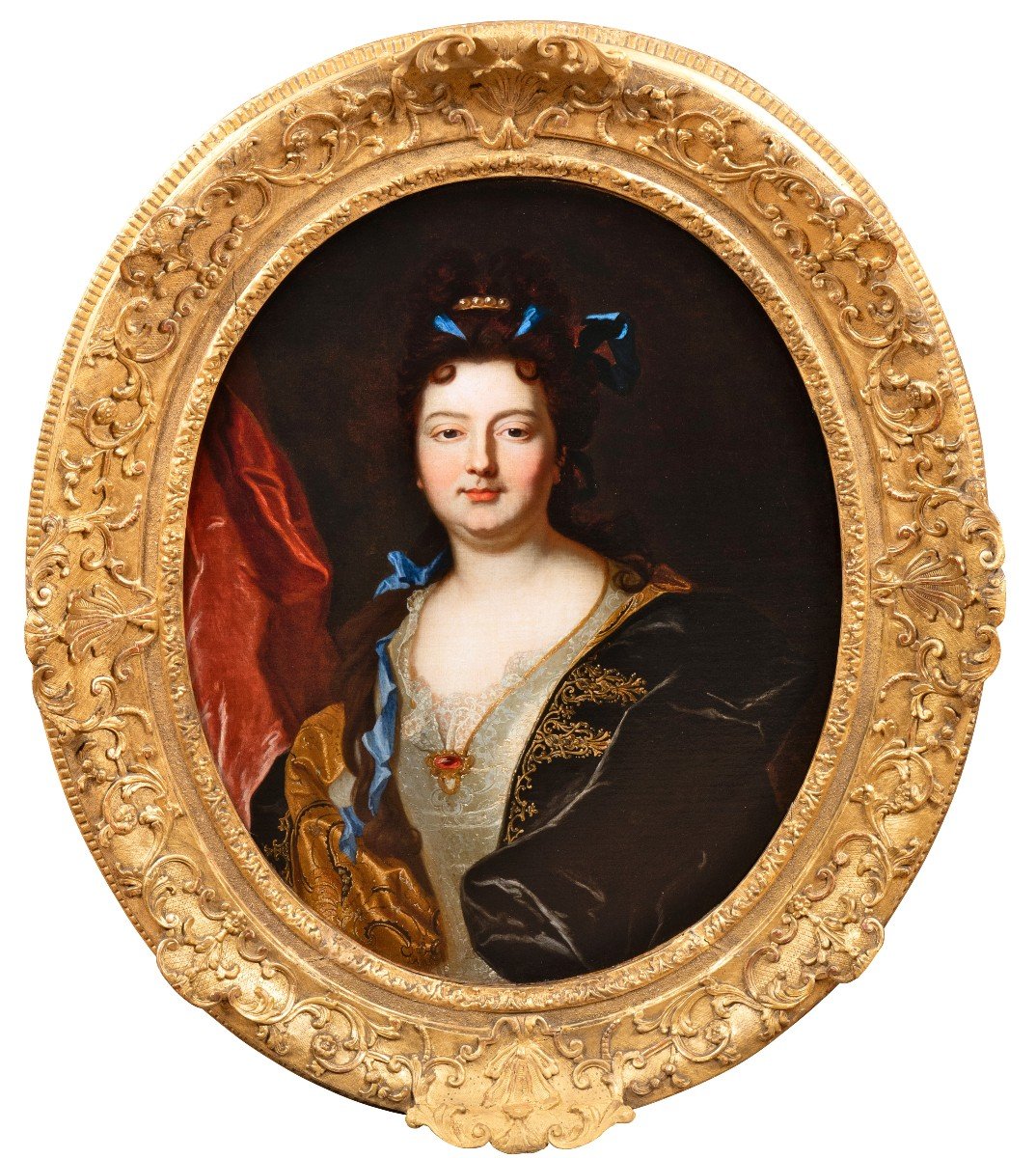 Portrait De La Comtesse De Meslay, Hyacinthe Rigaud Et Atelier, Autour De 1700