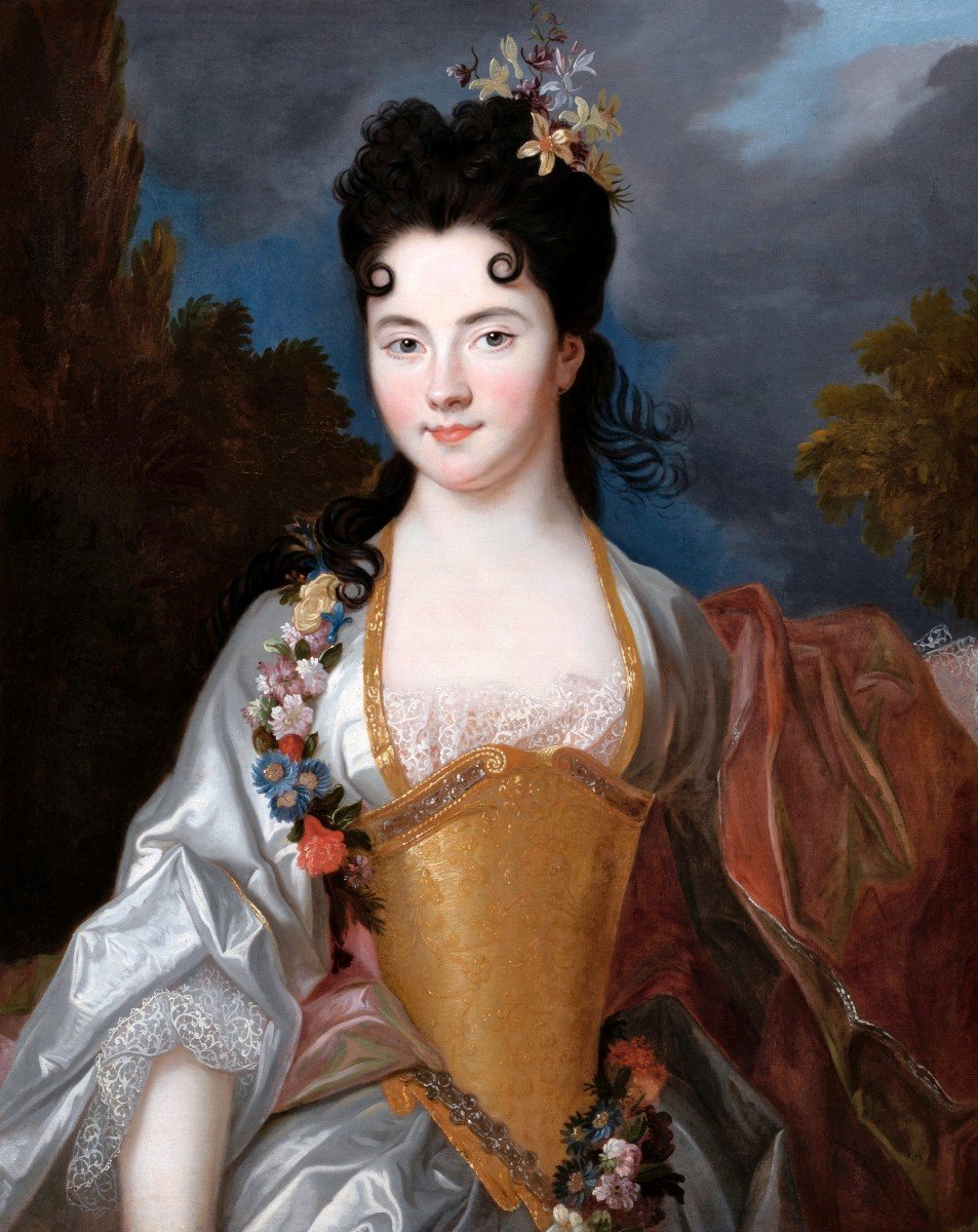 Portrait Of Lady In Flora, Workshop Of Nicolas De Largillière, Circa 1690-photo-2