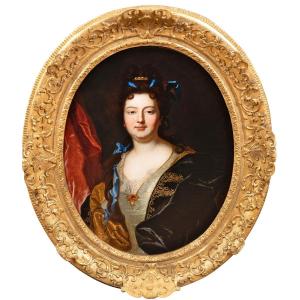 Portrait De La Comtesse De Meslay, Hyacinthe Rigaud Et Atelier, Autour De 1700